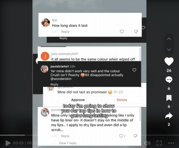tiktok post example